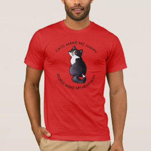 T-shirt Amoureux des chats KiniArt Tuxedo