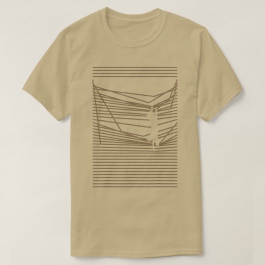 T-shirt Amoureux des chats Kitty Escalade sur les aveugles (Design devant)