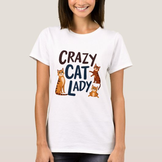 T-shirt Amoureux des chats mignon et sassy pour fe (Devant)