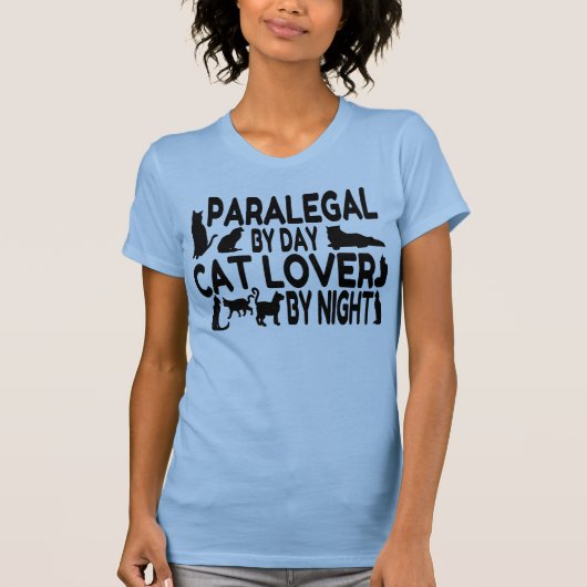 T-shirt Amoureux des chats parajuridique (Devant)