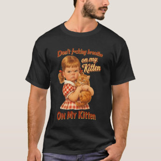 T-shirt Amoureux des chats Sarcastique Ne respire pas sur