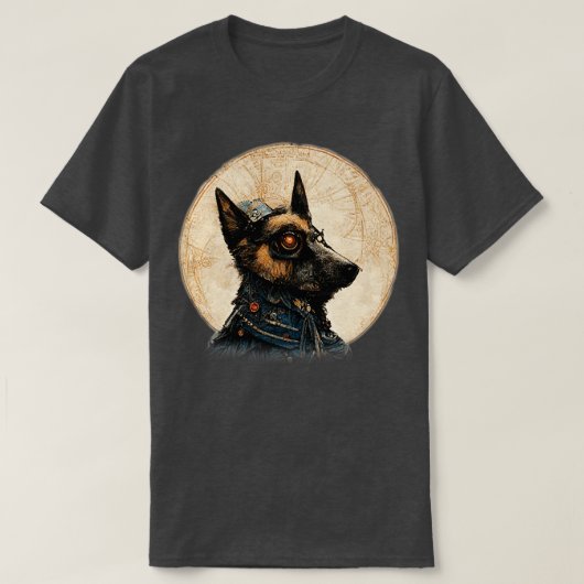 T-shirt Amoureux des chiens allemand Sheberéal Surreal Ste (Design devant)
