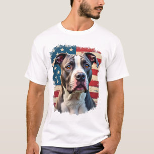 T-shirt Amoureux des chiens américains pit bul (2)