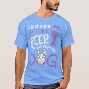T-shirt Amoureux des chiens Beer Lover Boire Bière Hang Av