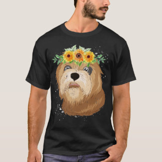 T-shirt Amoureux des chiens Botany Flower Crown Chig race 