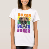 T-shirt Amoureux des chiens Boxer (Devant)