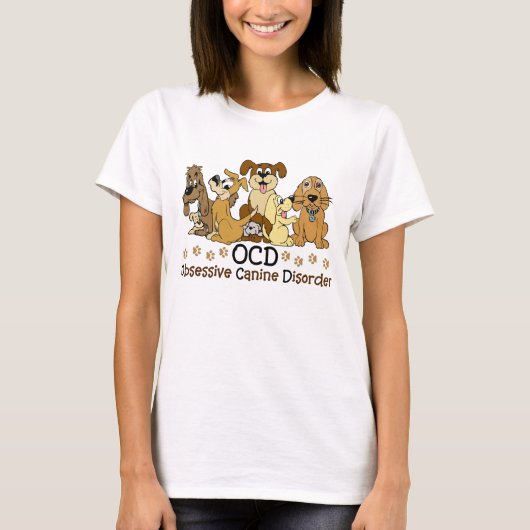 T-shirt Amoureux des chiens canin obsédant de désordre (Devant)