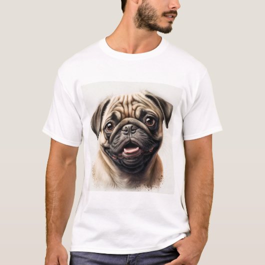 T-shirt amoureux des chiens chien pud (Devant)