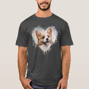 T-shirt Amoureux des chiens Corgi