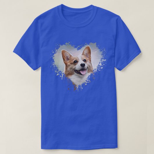 T-shirt Amoureux des chiens Corgi-386 (Design devant)