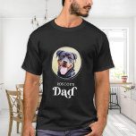 T-shirt Amoureux des chiens DAD personnalisé mignon marion<br><div class="desc">Chien papa ... Surprenez votre chien préféré papa cette Fête des pères, Noël ou son anniversaire avec ce super mignon t-shirt photo de animal de compagnie personnalisé. Customisez cette chemise de papa chien avec les photos préférées de votre chien, et le nom. Cette chemise de papa chien est un must...</div>