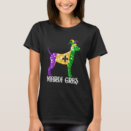 T-shirt Amoureux des chiens dalmate mignon Mardi Gras Part (Devant)