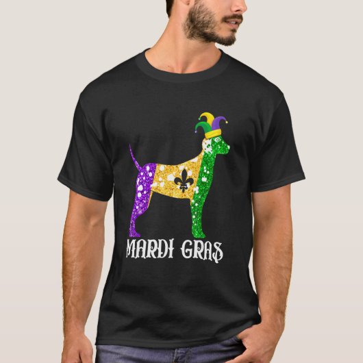 T-shirt Amoureux des chiens dalmate mignon Mardi Gras Part (Devant)