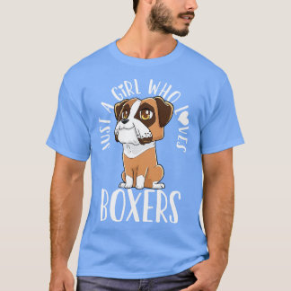 T-shirt Amoureux des chiens de boîte Kawaii
