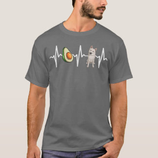 T-shirt Amoureux des chiens de Heartbeat d'Avocado