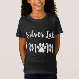 T-Shirt Amoureux des chiens de maman Silver Lab