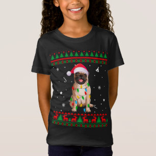T-Shirt Amoureux des chiens de Noël de Noël de Noël moche