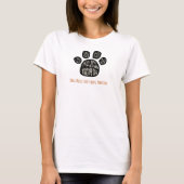 T-shirt amoureux des chiens de patte mignon (Devant)