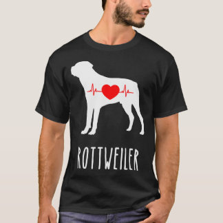 T-shirt Amoureux des chiens de race Rottweiler Top Maman S
