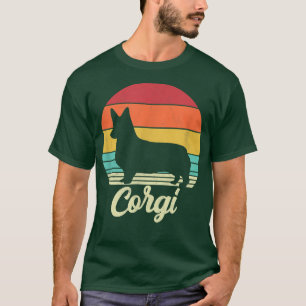 T-shirt Amoureux des chiens de Retro Corgi