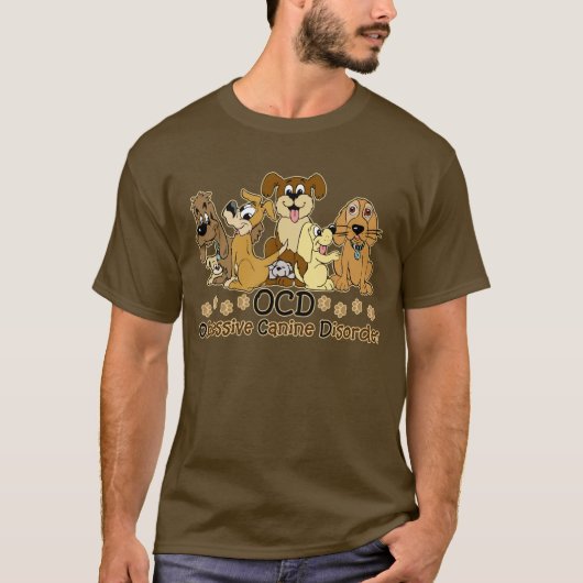 T-shirt Amoureux des chiens d'OCD (Devant)
