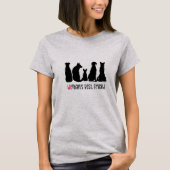 T-shirt Amoureux des chiens Dog Maman (Devant)