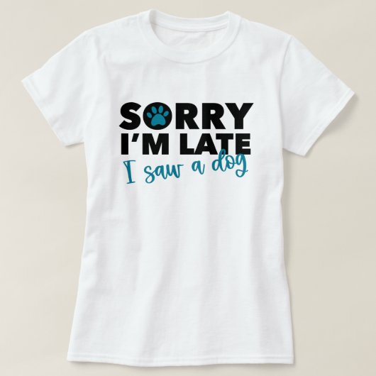 T-shirt Amoureux des chiens drôle (Design devant)