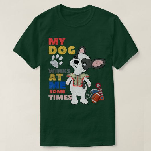 T-shirt Amoureux des chiens Drôle Mon Chien Tire Sur Moi P (Design devant)