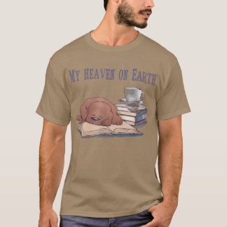 T-shirt Amoureux des chiens, livre, le paradis et les amat