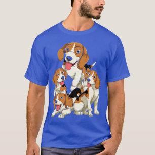 T-shirt Amoureux des chiens propriétaire chien race Beagle