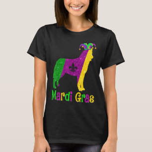 T-shirt Amoureux des chiens sibérien Husky Mardi Gras Carn