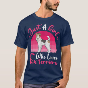 T-shirt Amoureux des chiens vintage Juste Une Fille Qui Ai