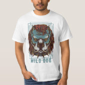 T-shirt Amoureux des chiens Wild Dog (Devant)
