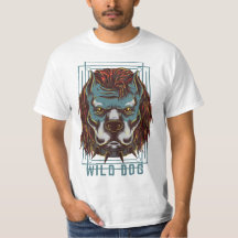 T-shirt Amoureux des chiens Wild Dog