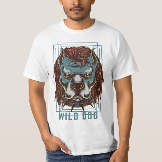 T-shirt Amoureux des chiens Wild Dog (Devant)