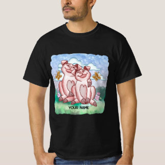 T-shirt Amoureux des cochons  