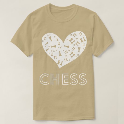 T-shirt Amoureux des échecs (Design devant)