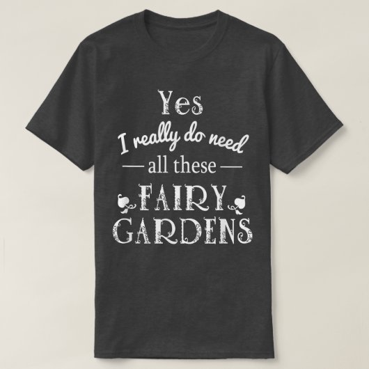 T-shirt Amoureux des jardins de fées (Design devant)