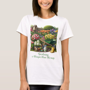 T-shirt Amoureux des jardins / Fleurs à ressort