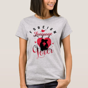 T-shirt Amoureux des langues étrangères