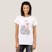T-shirt Amoureux des Livres Oie Lisant (Devant entier)