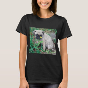 T-shirt amoureux des pug hawaïen, style de chien artistiqu