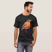 T-shirt Amoureux des Robins Robin (Devant entier)