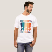 T-shirt amoureux d'hydroponie (Devant entier)