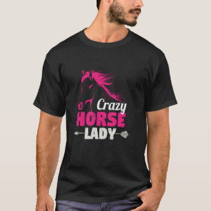 T-shirt Amoureux drôle de chevaux Équitation Cavalier Fou