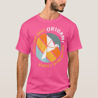 T-shirt Amoureux Drôle De L'Origami - Je Ne Me Soucie Que