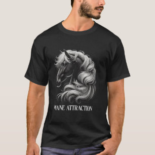 T-shirt Amoureux du cheval frison Majestueux Cheval frison