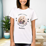 T-shirt Amoureux du chien Personnalisé Photo pour animal d<br><div class="desc">Désolé, je ne peux pas avoir de plans avec mon chien ! Surprenez votre amoureux des chiens préféré pour l'anniversaire, la Fête des mères ou Noël avec ce super mignon t-shirt photo personnalisé pour animaux de compagnie. Customisez ce t-shirt amoureux des chiens avec la photo préférée de votre chien, et...</div>