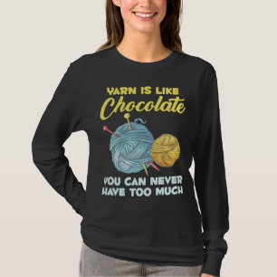 T-shirt Amoureux du fil d'artisanat de Knitter au Crochet