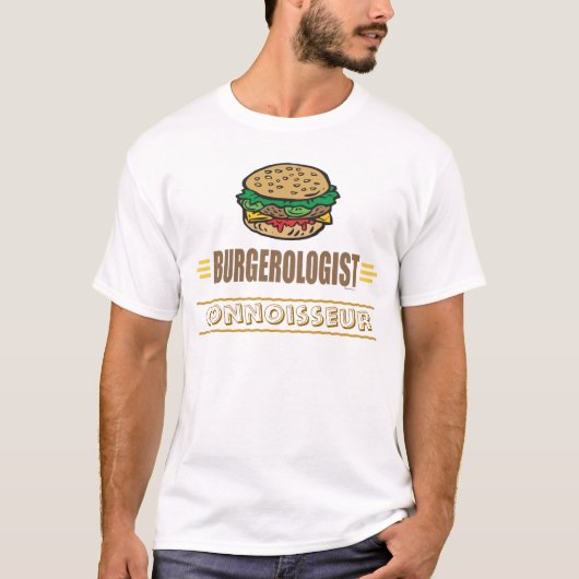 T-shirt Amoureux du hamburger drôle (Devant)